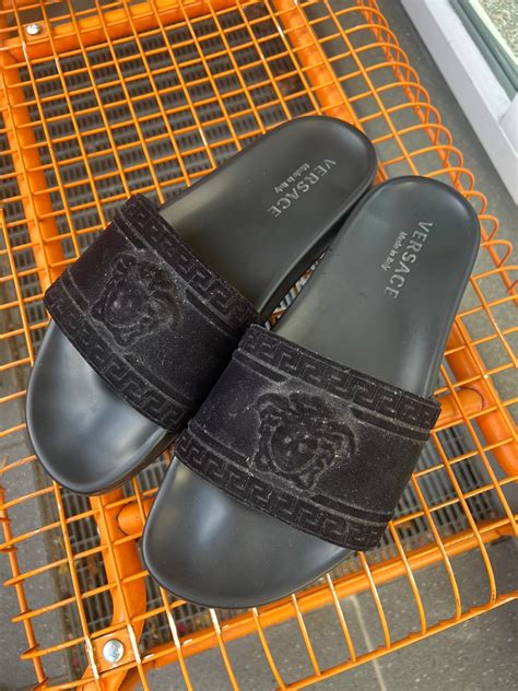 versace flip flops replica|versace sliders women.